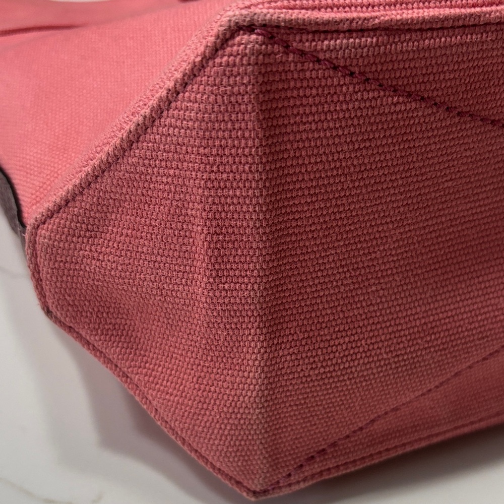 Coach Pink Tote with Red and Orange Straps - Picture 11 of 17